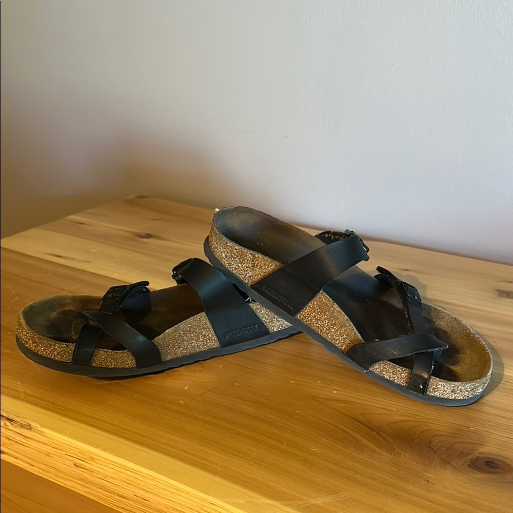 Black Birkenstock Mayari Sandals - Picture 2 of 2